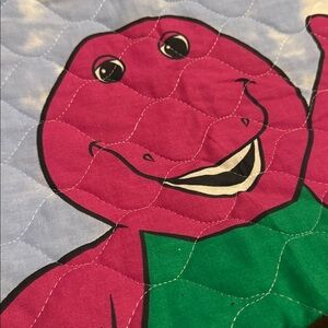 Barney the Dinosaur barney small quilted blanket
Blue